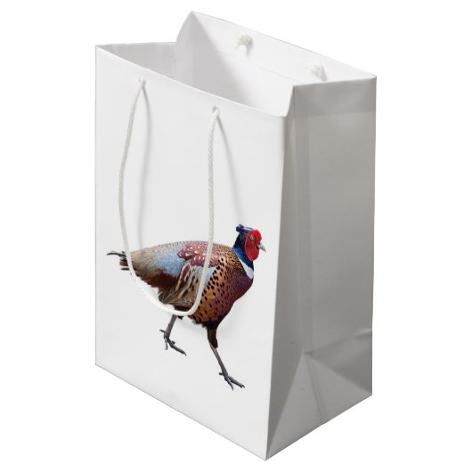Ring Necked Pheasant Medium Cadeauzakje (Voorkant Gekanteld)