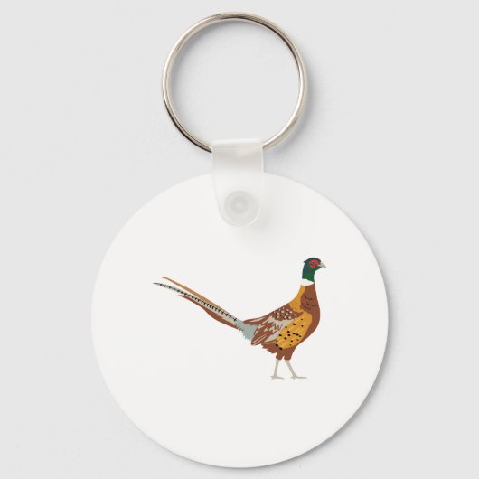 Ring-Necked Pheasant Sleutelhanger (Voorkant)