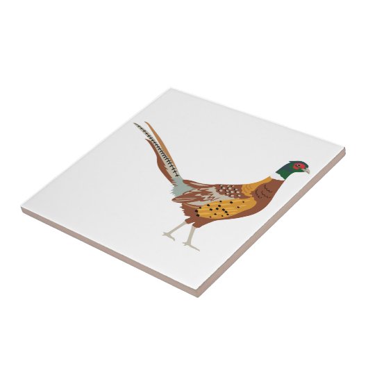 Ring-Necked Pheasant Tegeltje (Zijkant)