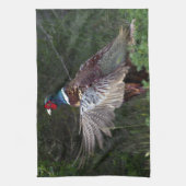 Ring Necked Pheasant Theedoek (Verticaal)
