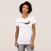 Ring Necked Pheasant V-Neck T-shirt (Voorkant volledig)