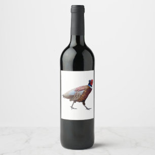 Ring Necked Pheasant Wijn Etiket