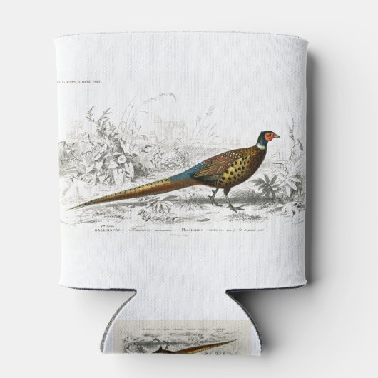 Ring-neckrd afbeelding blikjeskoeler (Achterkant)