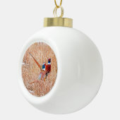 Ring-nek-fazant Keramische Bal Ornament (Rechts)