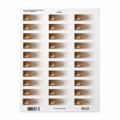 Ring-nek fazant Return Address Label (Full Sheet)