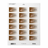 Ring-nek Fheasant Adres Label (Full Sheet)