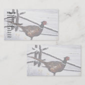 Ring-nekfazant Visitekaartje (Voorkant / Achterkant)