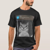 Ring Notification Cat Meme | Grappige deur cam art T-shirt (Voorkant)