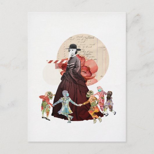 Ring-o-Ring-o-Rosy (de mythe) Briefkaart (Voorkant)