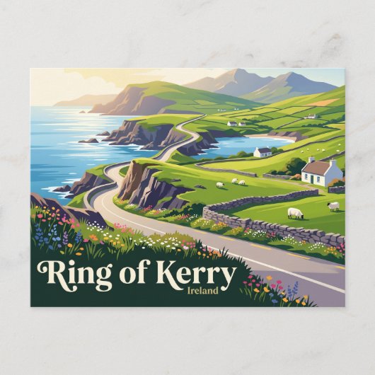 Ring of Kerry Ierland Briefkaart (Voorkant)