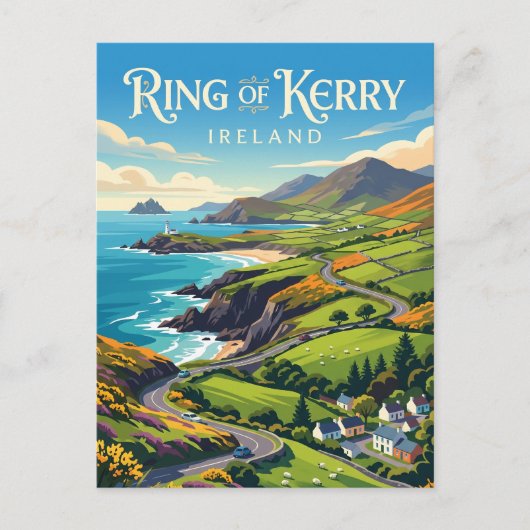 Ring of Kerry Ierland Briefkaart (Voorkant)