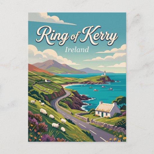 Ring of Kerry Ierland Briefkaart (Voorkant)