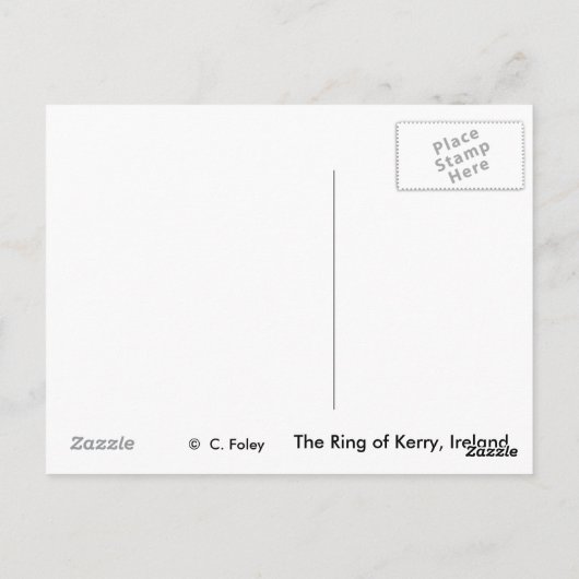 Ring of Kerry, Ierland Briefkaarten (Achterkant)