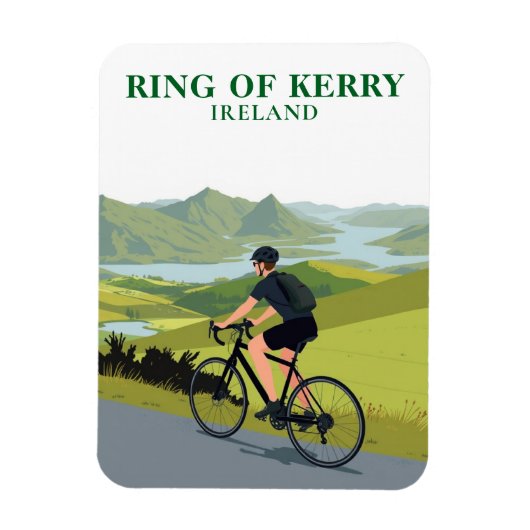 Ring of Kerry Ierland Fietsreizen Souvenir Magneet (Verticaal)