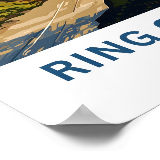 Ring of Kerry Ierland Reisprint Poster (Hoek)