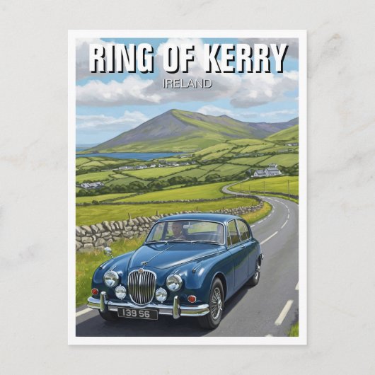 Ring of Kerry Ierland Reizen Briefkaart (Voorkant)