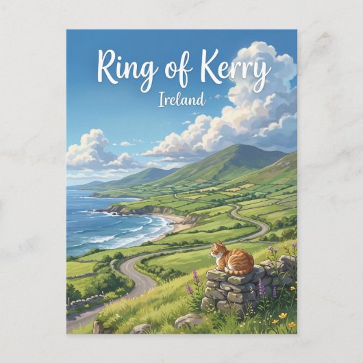 Ring of Kerry Scenic Drive Ierland Briefkaart (Voorkant)