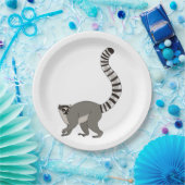 Ring op maat Lemur Papieren Bordje (Feest)