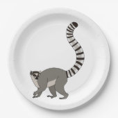 Ring op maat Lemur Papieren Bordje (Voorkant)