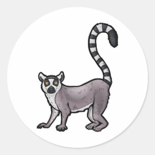Ring op maat Lemur Ronde Sticker