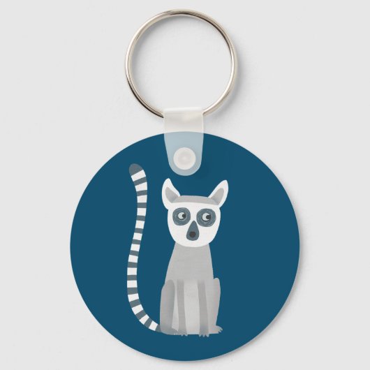 Ring op maat Lemur Sleutelhanger (Voorkant)