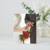 Ring op vinger plaatsen briefkaart (Staand voorkant)