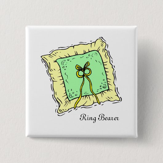 Ring Ring Bearer Button Pin Gift (Voorkant)
