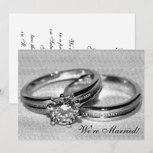 Ring Ring Ring Ring Vertrouwelijke aankondiging (Voorkant / Achterkant)