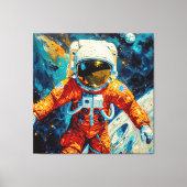 Ring Rond de Maan Canvas Afdruk (Voorkant)