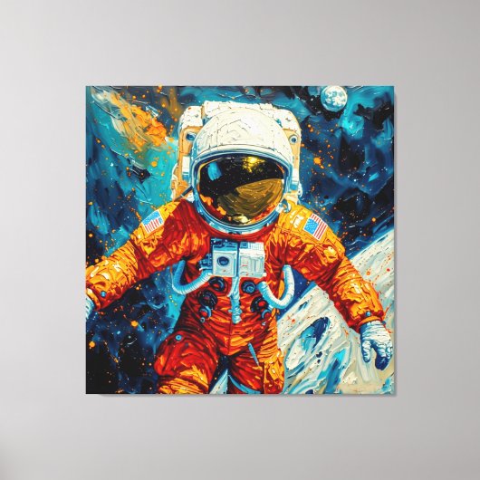 Ring Rond de Maan Canvas Afdruk (Voorkant)
