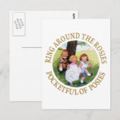 Ring rond de Rosies, Pocketful van Posies Briefkaart (Voorkant / Achterkant)