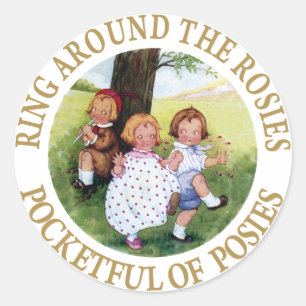 Ring rond de Rosies, Pocketful van Posies Ronde Sticker