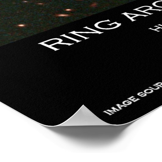 Ring rond een as - Posters uit de ruimte (Hoek)