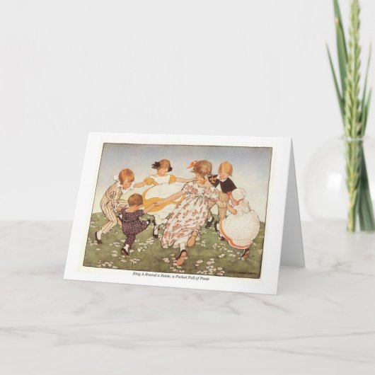 Ring rond een Kaart van de Verjaardag van het Rijm (Voorkant)