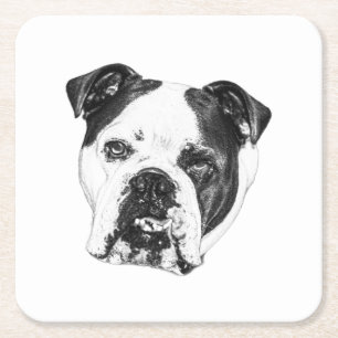 Ring-Safe Bulldog-Onderzetter Kartonnen Onderzetters