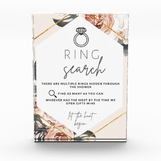 Ring Search Hunt Vrijgezellenfeest Game Fotoblokken (Voorkant)