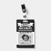 Ring Security Agent Foto-ID Badge (Voorkant met clip)