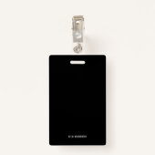 Ring Security Agent Foto-ID Badge (Achterkant met clip)