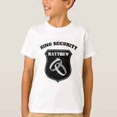 Ring Security bruiloft t shirt voor kinderen (Voorkant)