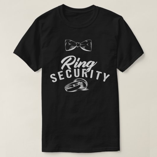 Ring Security Cute Wedding Ring Carrier Gift T-shirt (Design voorkant)