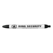 Ring security kind trouwring gunster gunst zwarte inkt pen (Voorkant)