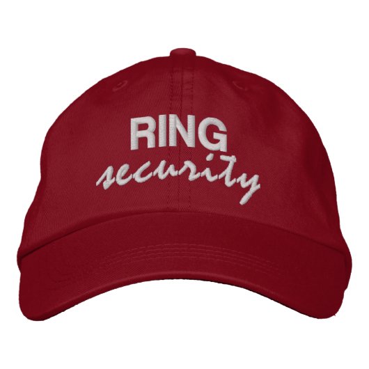 RING security leuk nieuwigheidsschrift ringdrager Geborduurde Pet (Voorkant)