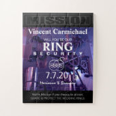 Ring Security Puzzle Invitation Legpuzzel (Verticaal)