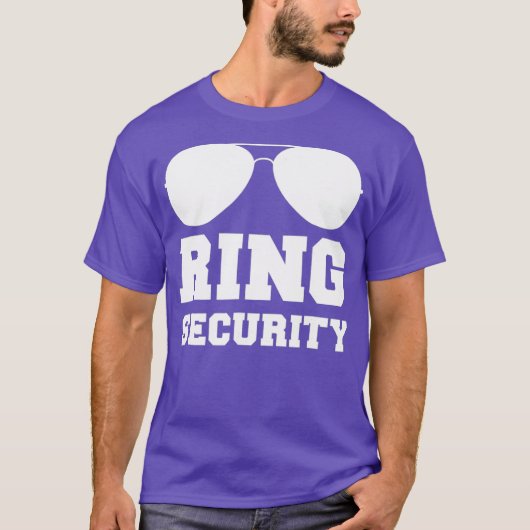 Ring Security   Ring Bearer  Boys Wedding Party T-shirt (Voorkant)