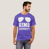 Ring Security   Ring Bearer  Boys Wedding Party T-shirt (Voorkant volledig)