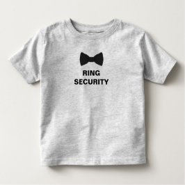 Ring Security Ring Bearer Kinder Shirts