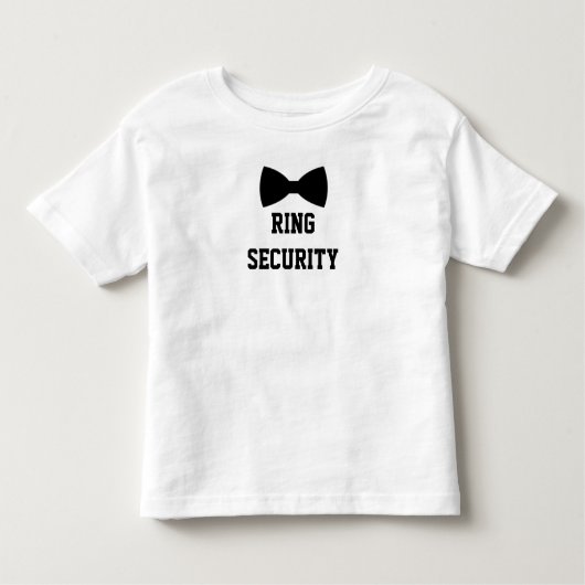 Ring Security Ring Bearer Kinder Shirts (Voorkant)