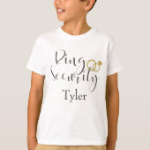 Ring Security Ring Bearer T-shirt (Voorkant)