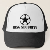Ring Security trucker hat for bruiloft ring-drager Pet (Voorkant)