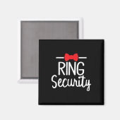 Ring Security Wedding Bruidsmeisje Bachelorette Pa Magneet (Voorkant / Achterkant)